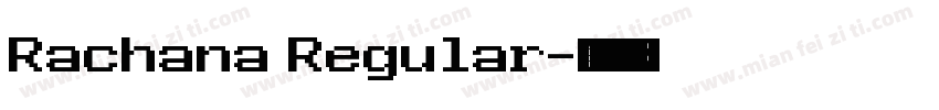 Rachana Regular字体转换